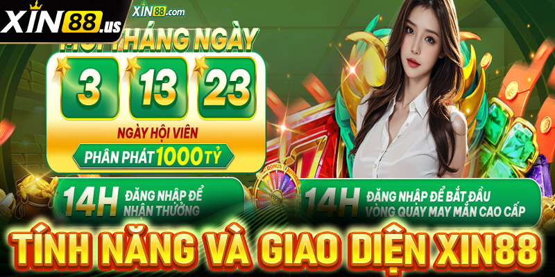 Tính năng và giao diện trang web của Xin88